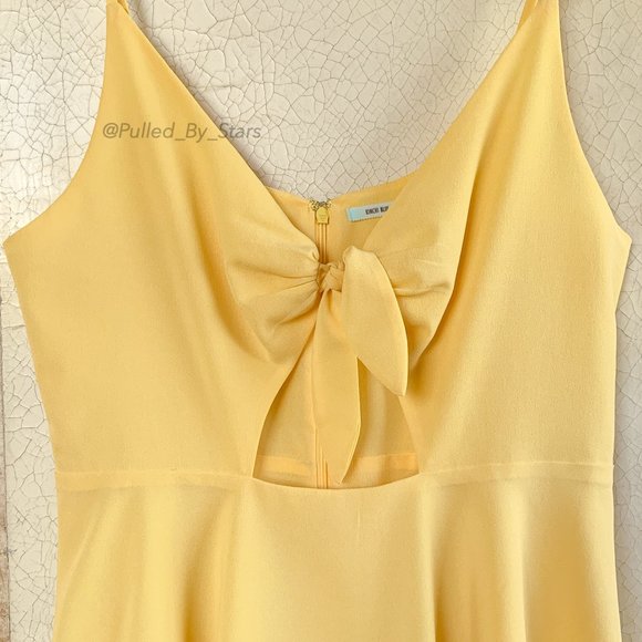 KIMCHI BLUE Yellow Tie-Front Fit + Flare Dress EUC - Picture 8 of 13